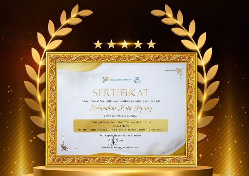 Penghargaan Desa/Kelurahan Cantik terbaik. (Istimewa)