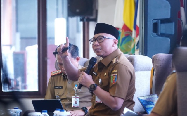 Gubernur Mirza hadiri high level meeting TP2DD Lampung di Mahan Agung, Bandarlampung.