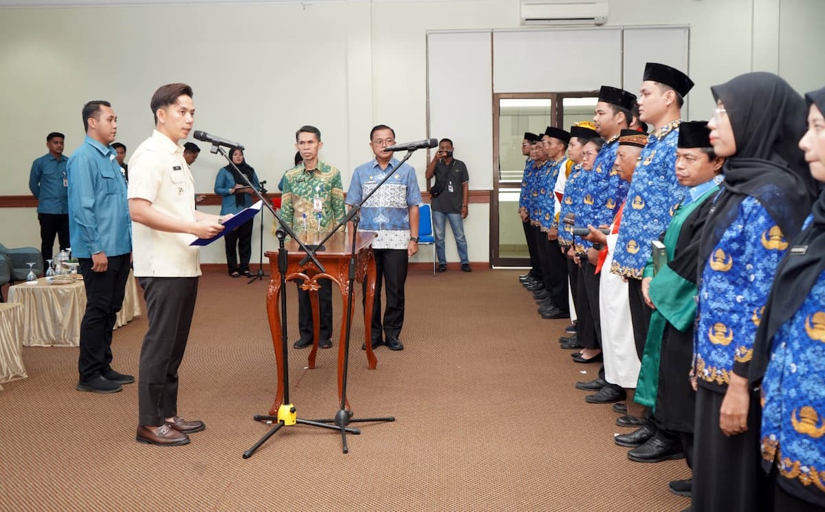Bupati Egi melantik 47 PNS di Aula Krakatau, Kantor Bupati Lampung Selatan