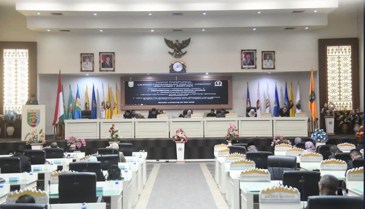DPRD Lampung rapat paripurna LKPJ Kepala Daerah 2025