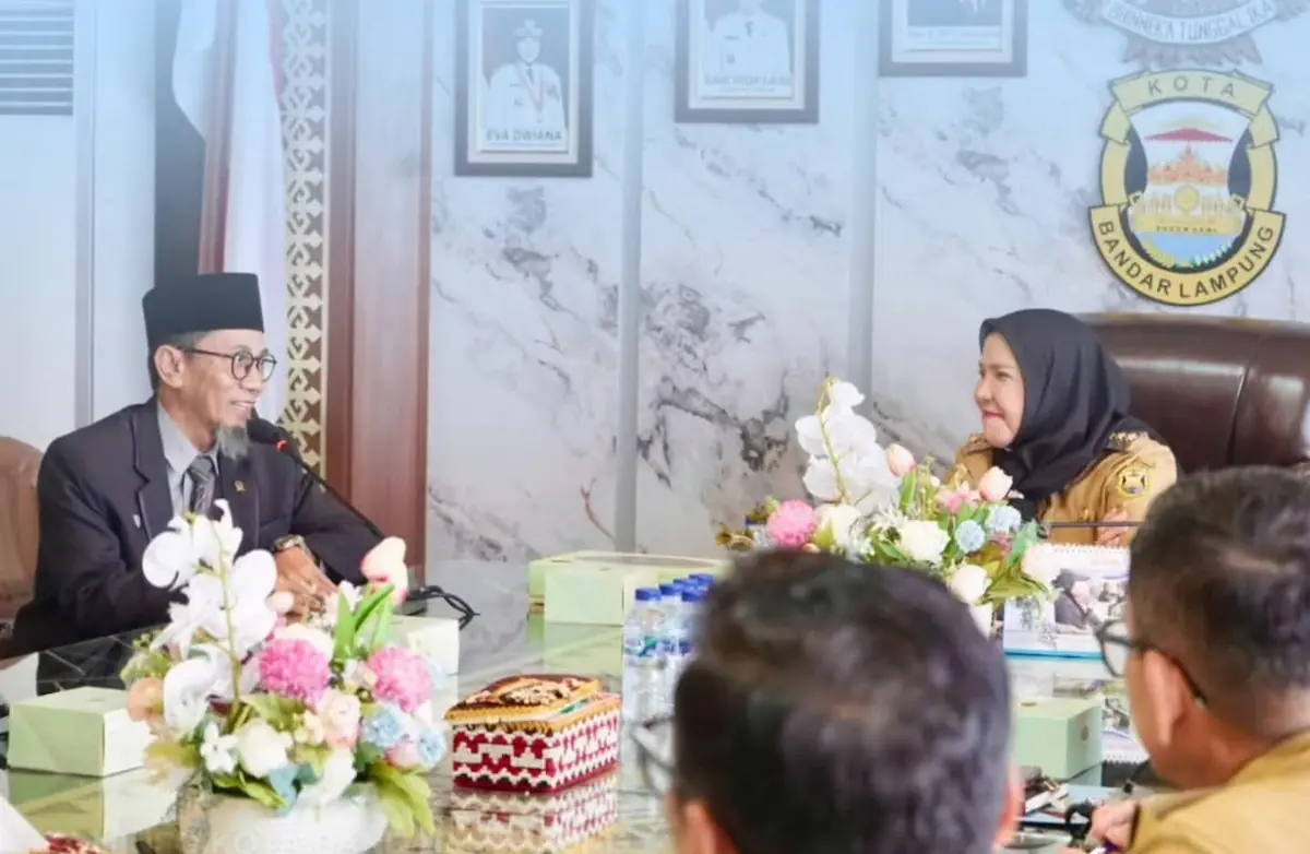 Wali Kota Eva Dwiana terima audiensi Ketua PA Tanjung Karang April Yadi 8 Juni 2026