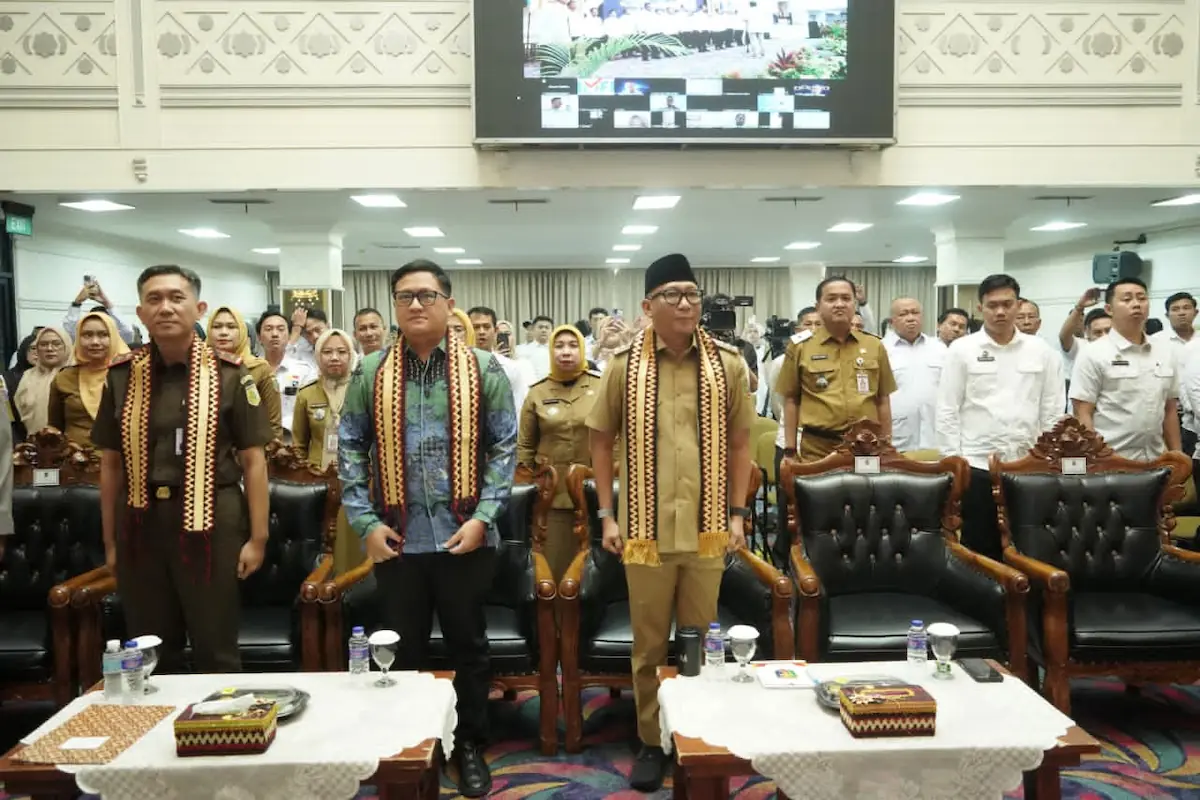 Gubernur Lampung Rahmat Mirzani Djausal hadiri pengukuhan pengurus APPMBGI DPD Provinsi dan DPD Kabupaten/Kota di Balai Keratun Kantor Gubernur Lampung