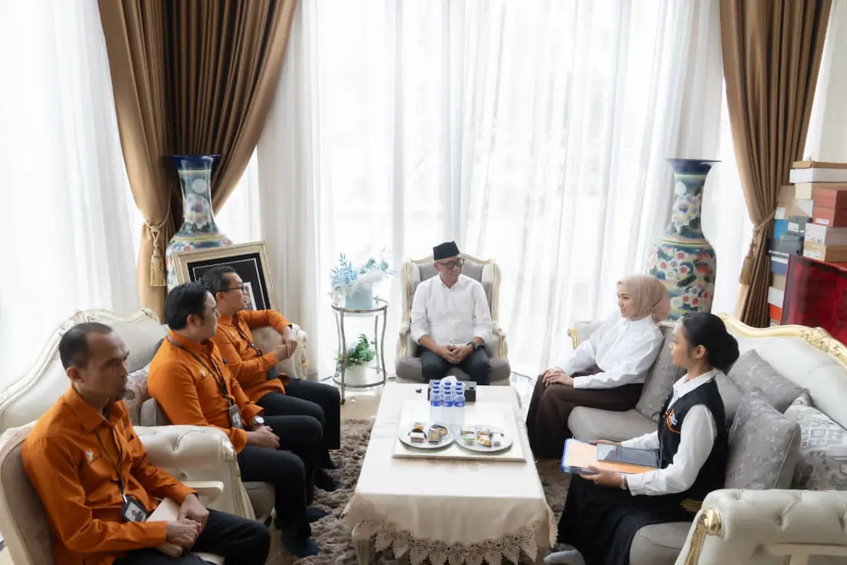 Petugas SE2026 BPS mendata Gubernur Lampung di rumahnya, Jalan Nusa Indah, Rawalaut, Bandarlampung