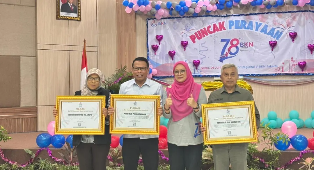 Pemprov Lampung raih penghargaan Adhi Manawa Nugraha Madya