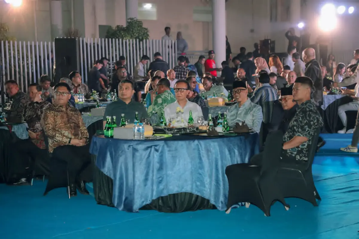 Rahmat Mirzani Djausal sambut jajaran pengurus pusat dan daerah HIPMI di Mahan Agung
