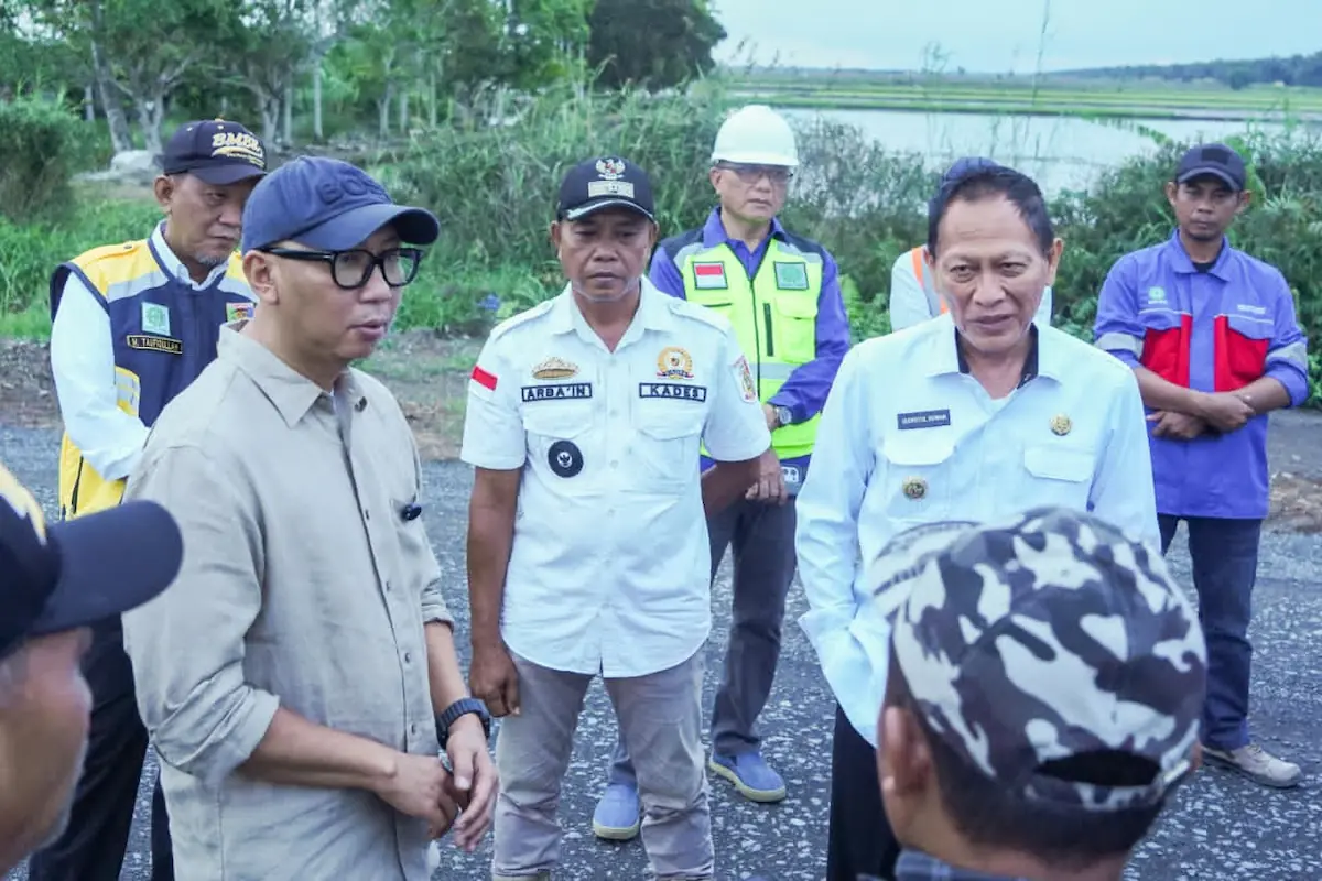 Gubernur Lampung Rahmat Mirzani Djausal tinjau progres jalan ruas Rawa Jitu-Umbul Mesir, Tulang Bawang
