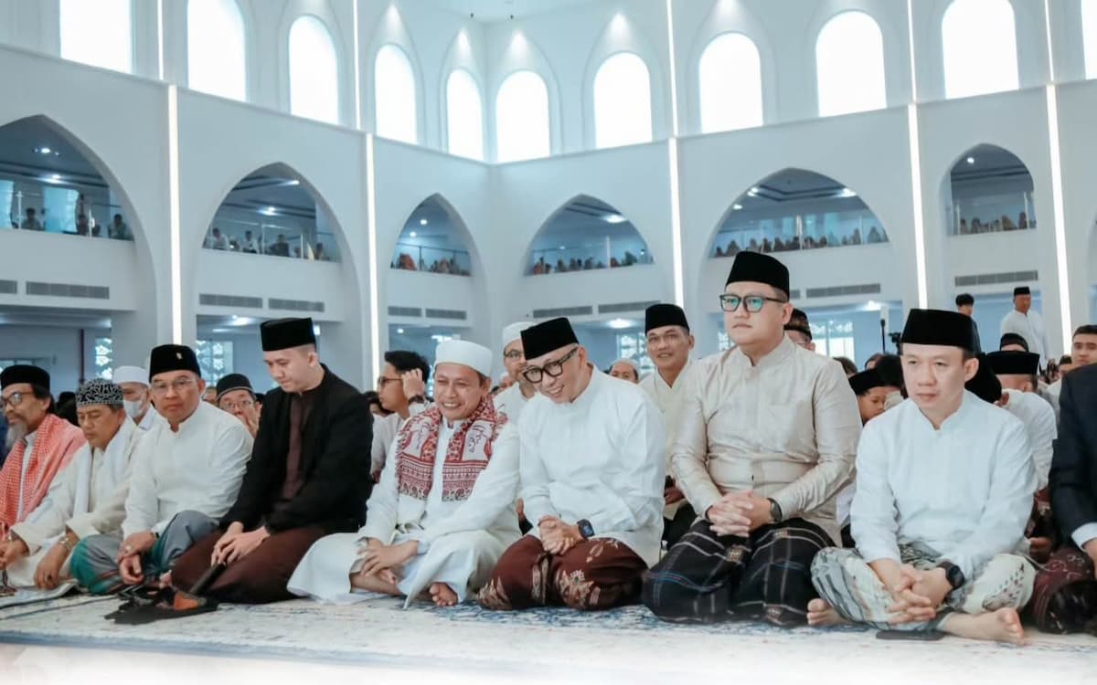 Ketua DPRD dan Gubernur Lampung salat Iduladha 1447 H di Masjid Raya Al-Bakrie