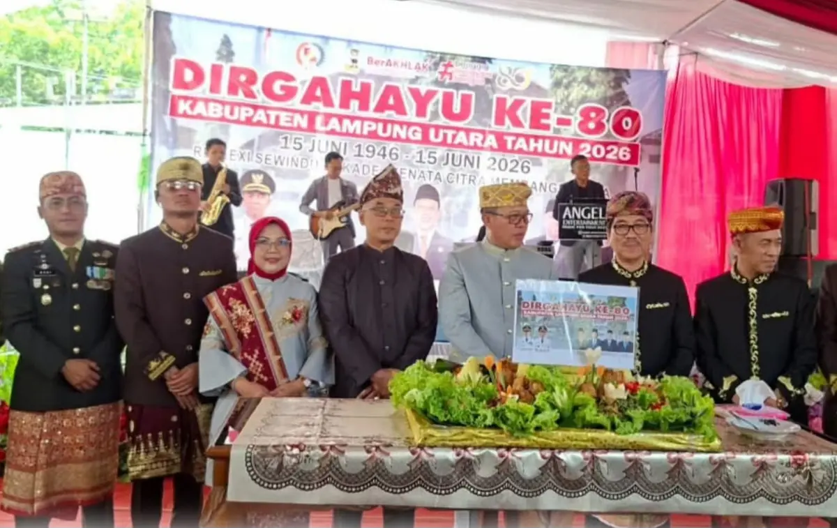 Kostiana hadiri rapat paripurna istimewa peringati HUT ke-80 Lampung Utara 2026