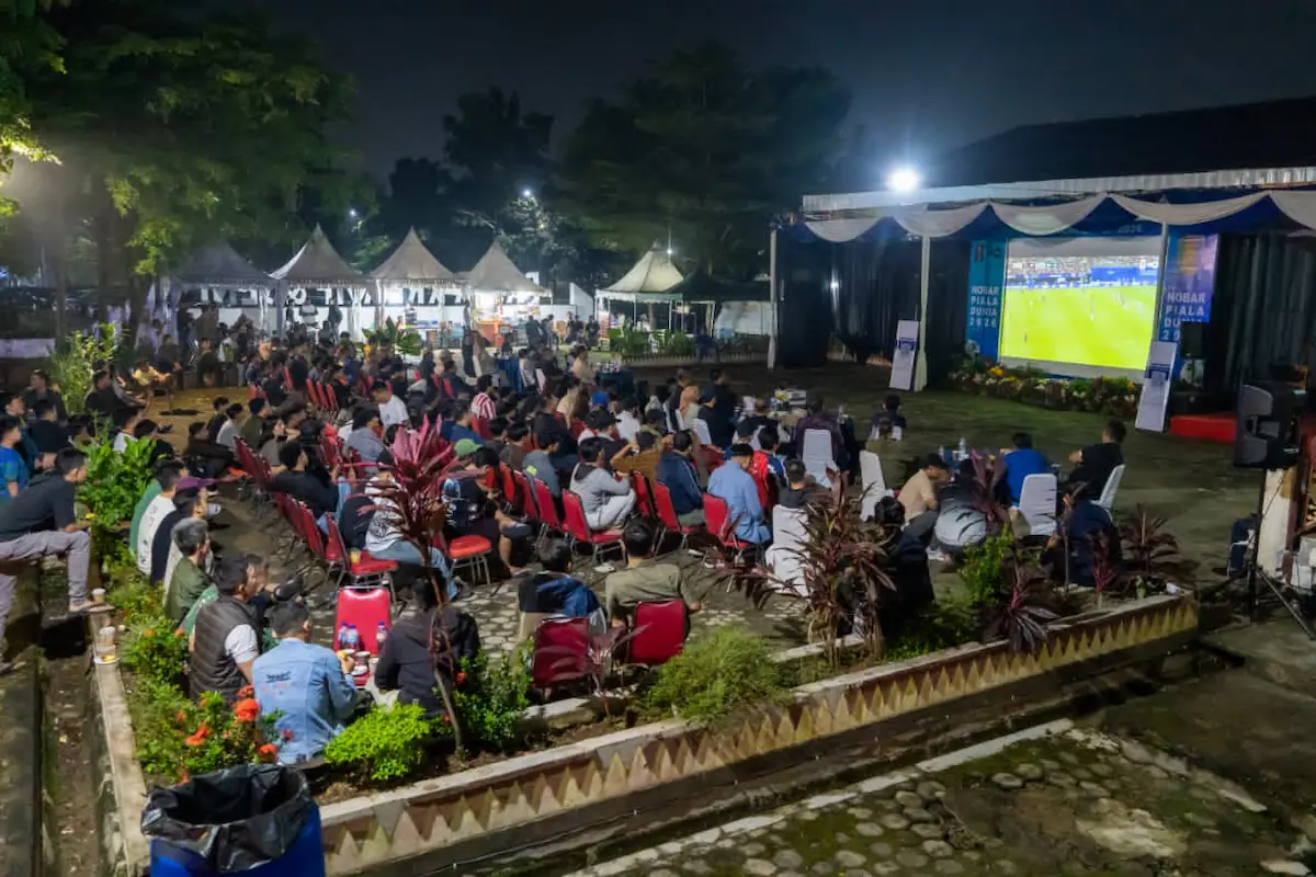 Pemprov Lampung nobar Piala Dunia bersama Forkopimda, pemerintah daerah, dan warga di PKOR Way Halim