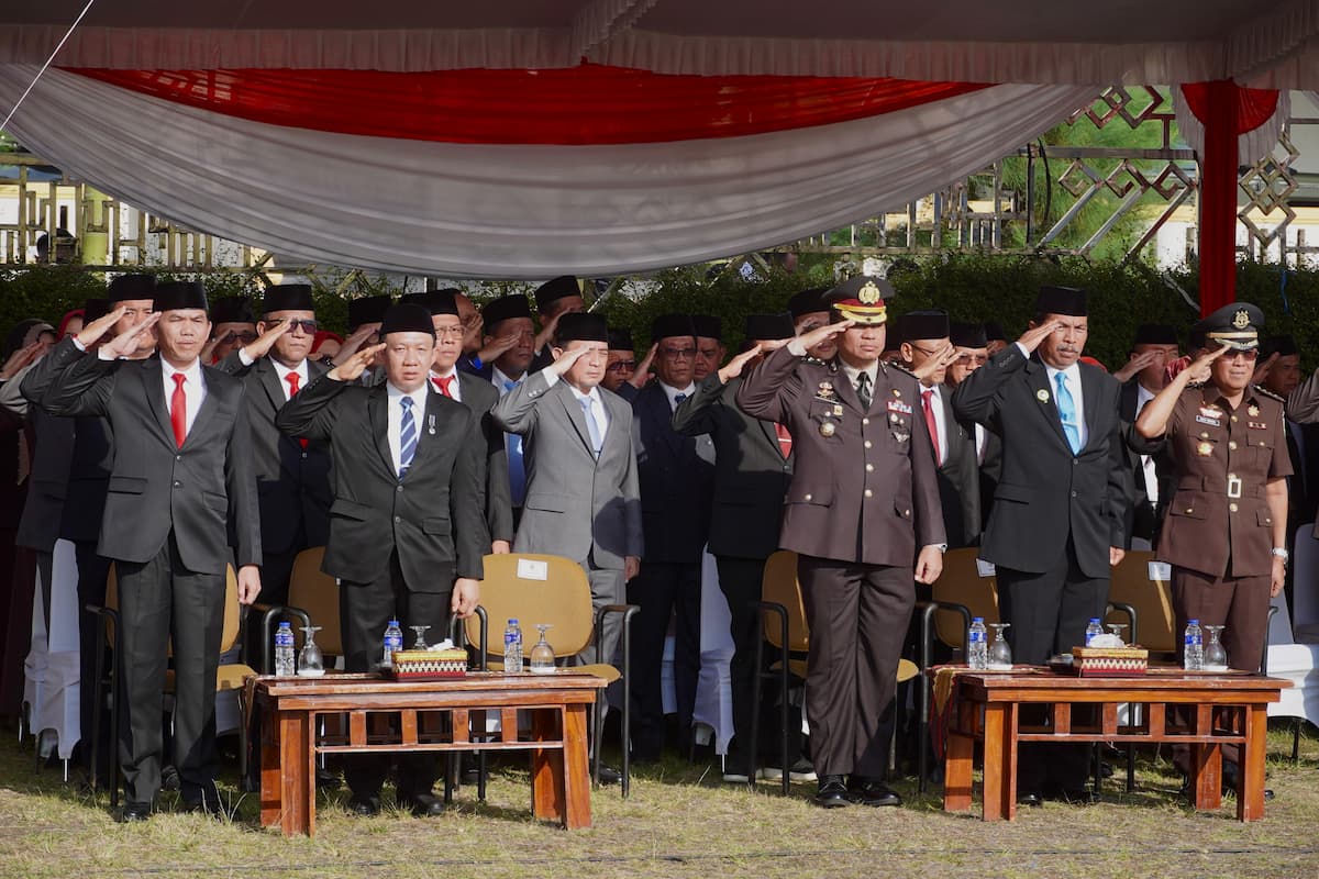 Pemprov Lampung gelar upacara Hari Lahir Pancasila di Lapangan Korpri