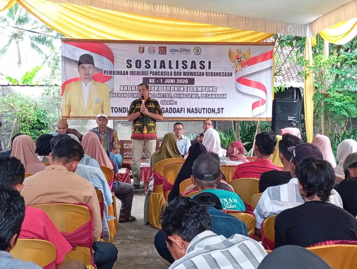 Tondi Muammar sosialisasi Pembinaan Ideologi Pancasila dan Wawasan Kebangsaan di Sumbersari Bantul