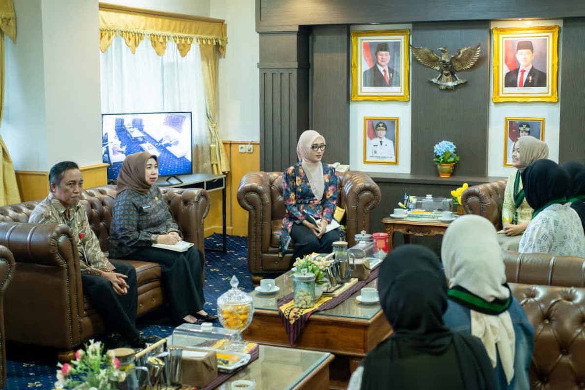 Wagub Lampung Jihan Nurlela menerima audiensi KOHATI HMI Bandarlampung di ruang kerjanya
