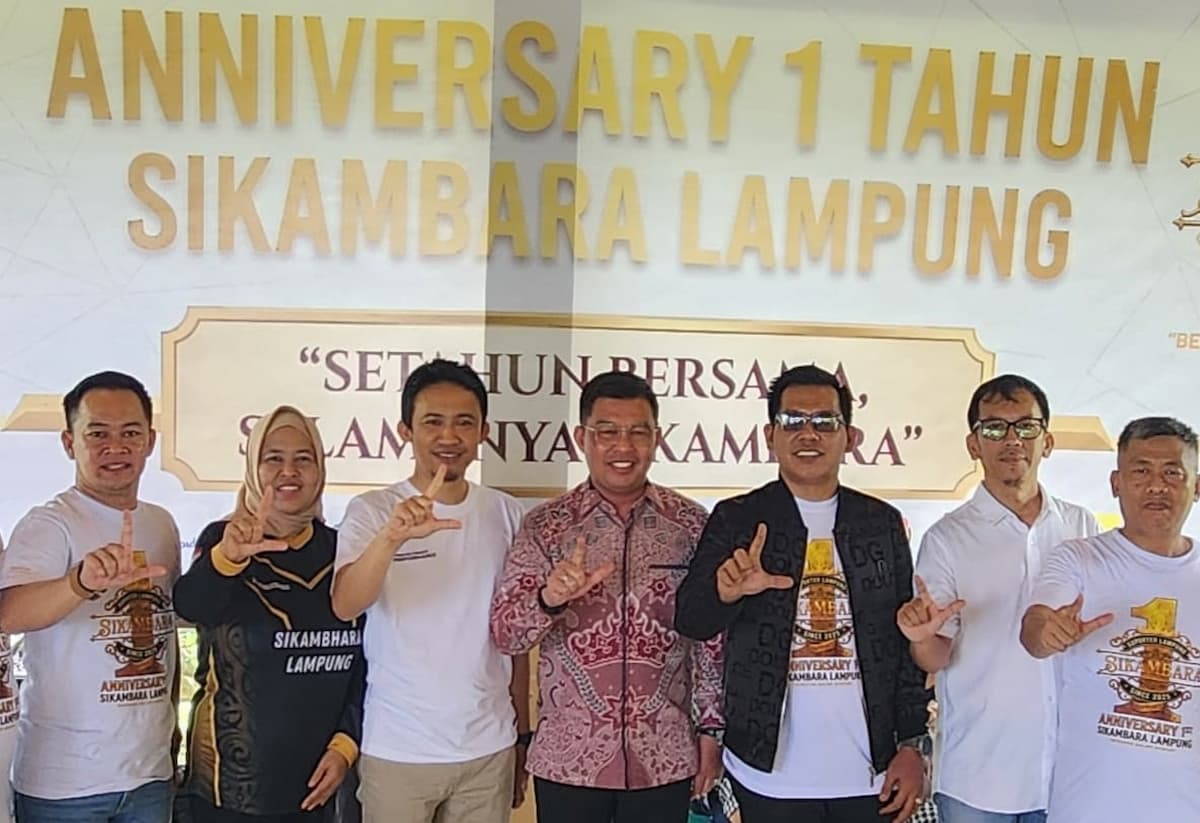 Ketua Komisi V DPRD Lampung Yanuar Irawan menghadiri HUT ke-1 Sikambara