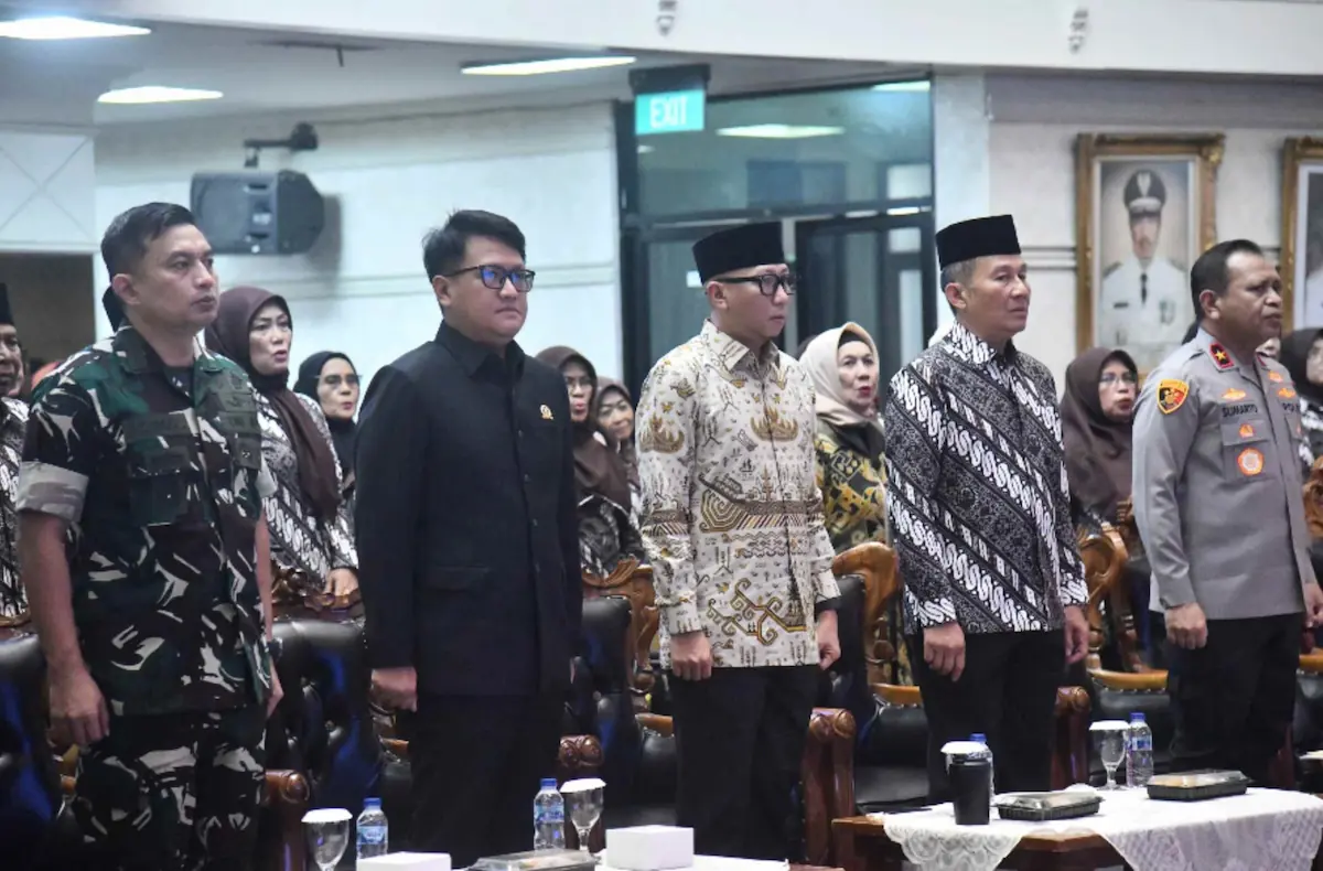 Ketua DPRD Lampung Ahmad Giri Akbar dan Gubernur Rahmat Mirzani Djausal menghadiri HUT ke-27 PP Polri Daerah Lampung di Balai Keratun