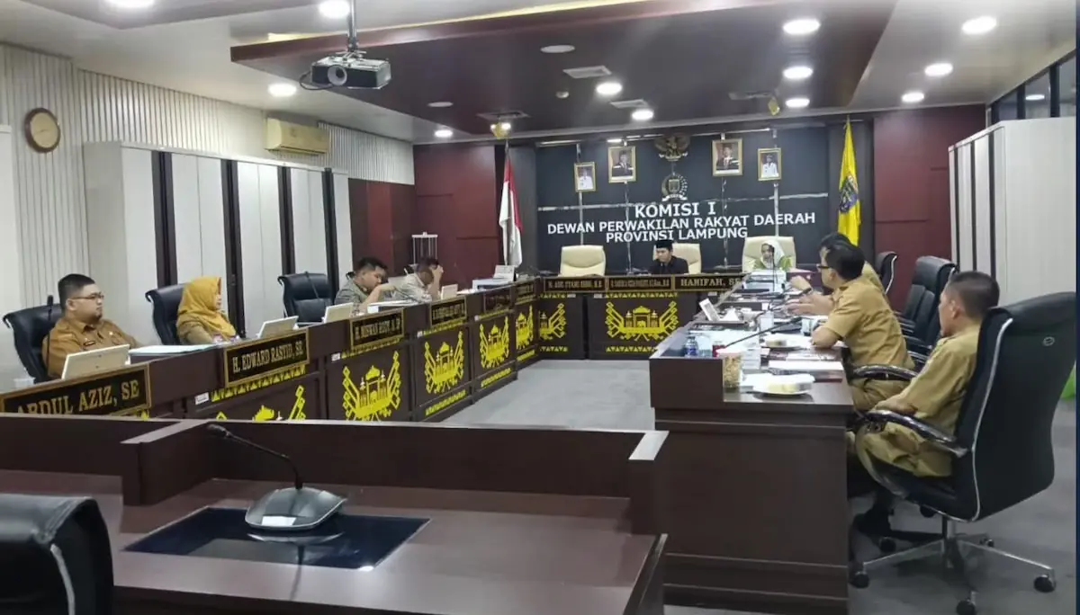 Komisi I DPRD Lampung menggelar RDP membahas Raperda Pertanggungjawaban APBD 2025 bersama OPD