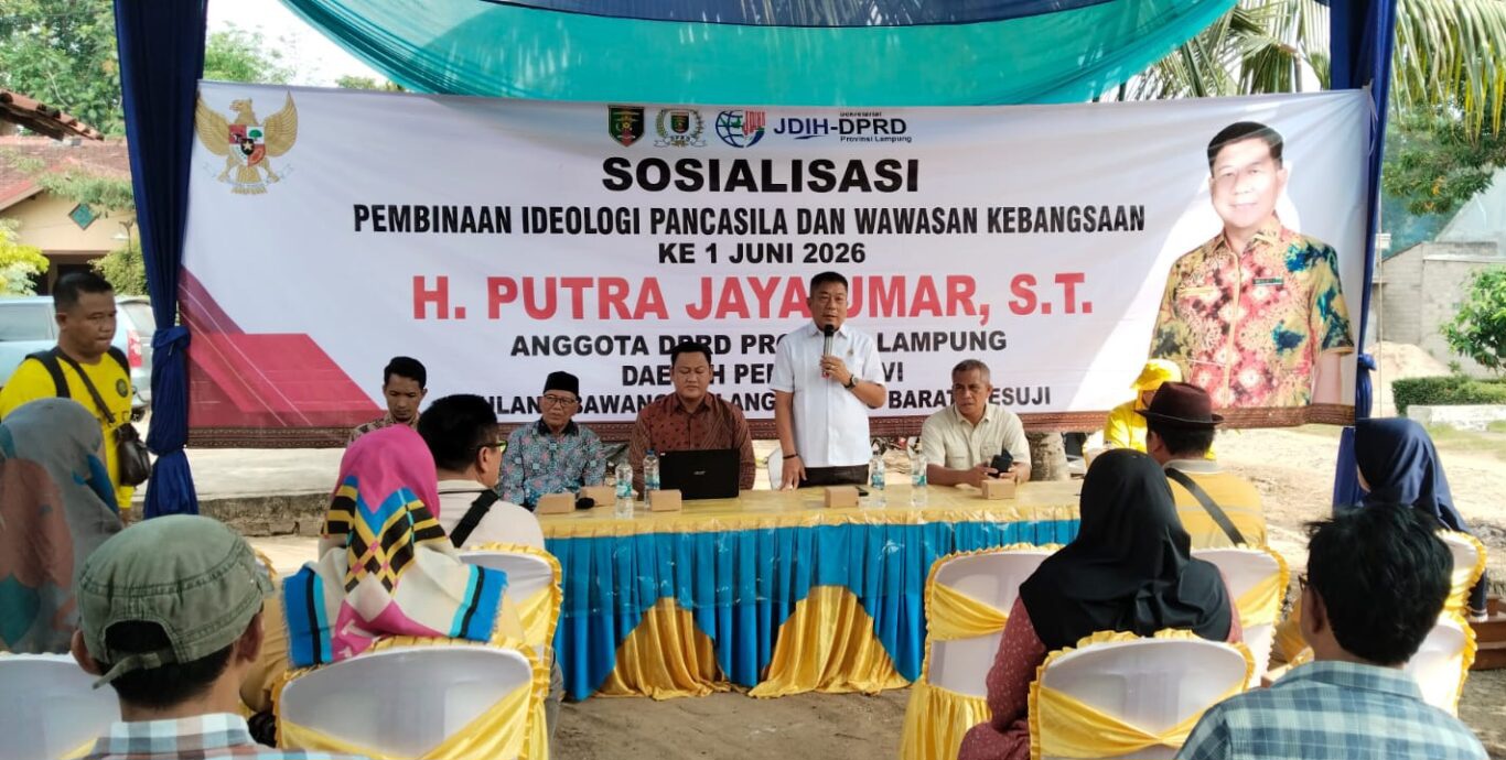 Anggota DPRD Lampung Putra Jaya Umar sosialisasikan Pembinaan Ideologi Pancasila dan Wawasan Kebangsaan di Marga Kencana