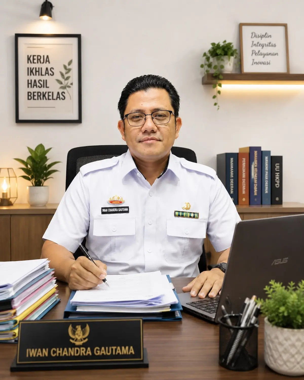 Plt Kepala BPPRD Lamsel Iwan Chandra Gautama menyampaikan capaian realisasi pajak daerah