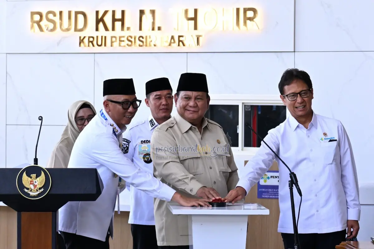 Presiden RI Prabowo Subianto melakukan kunjungan kerja ke Kabupaten Pesisir Barat, Lampung, Rabu (10/6/2026), untuk meresmikan RSUD KH Muhammad Thohir Krui