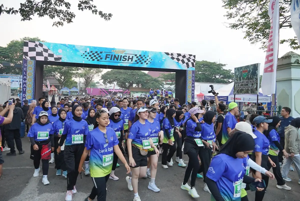 Sekitar 1.500 peserta mengikuti Krakatau Run 2026 di Lapangan Saburai, Enggal, Bandarlampung