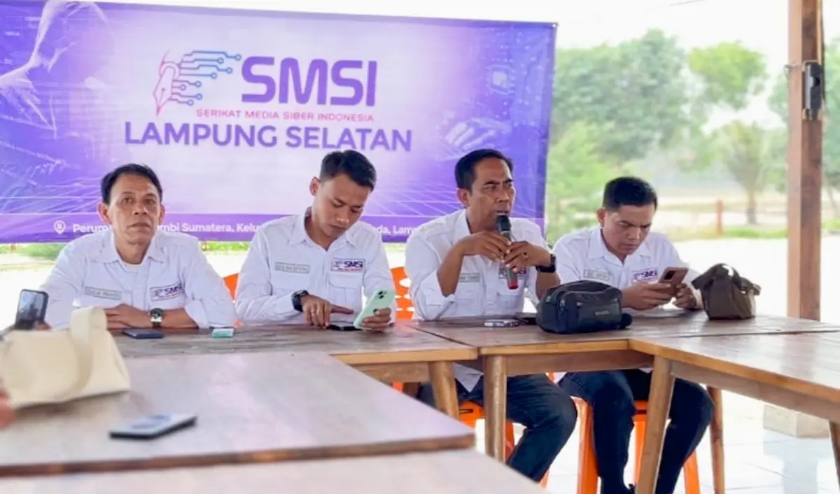 SMSI Lampung Selatan menggelar silaturahmi dan rakor di Pantai Senayah Bach, Kalianda