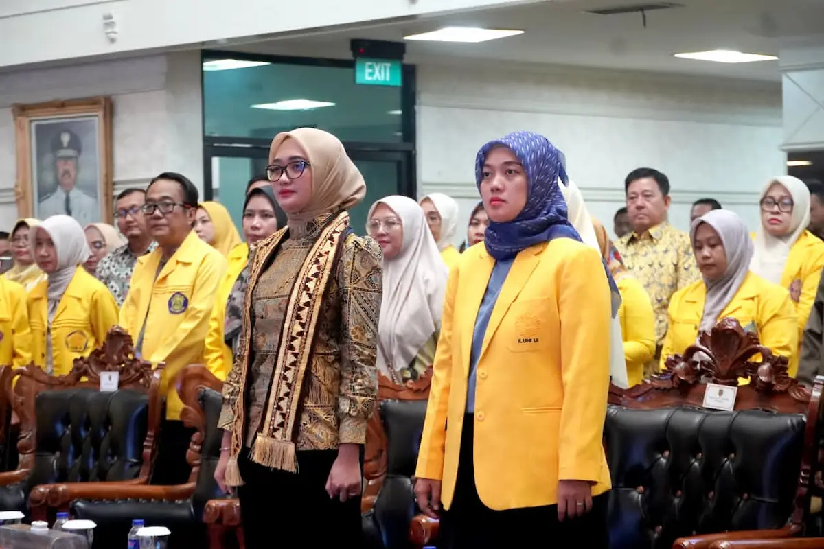 Wagub Lampung Jihan Nurlela menghadiri pelantikan ILUNI UI Lampung di Balai Keratun Lantai 3, Komplek Kantor Gubernur Lampung