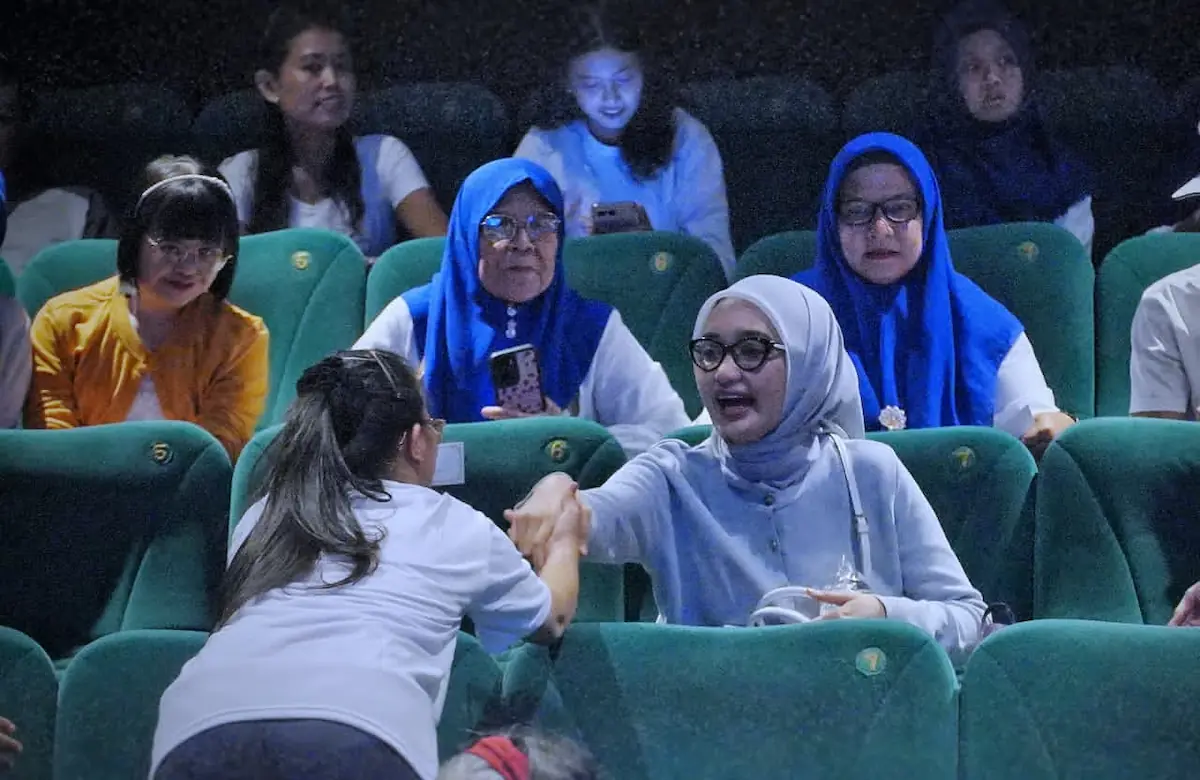 Wagub Lampung Jihan Nurlela Nobar Film “Istimewa” bersama anak-anak disabilitas di Cinema XXI Mal Kartini