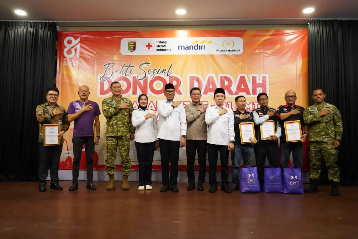 Ketua Komisi V DPRD Lampung Yanuar Irawan menghadiri peringatan HUT ke-81 PMI Lampung di Golden Bistro