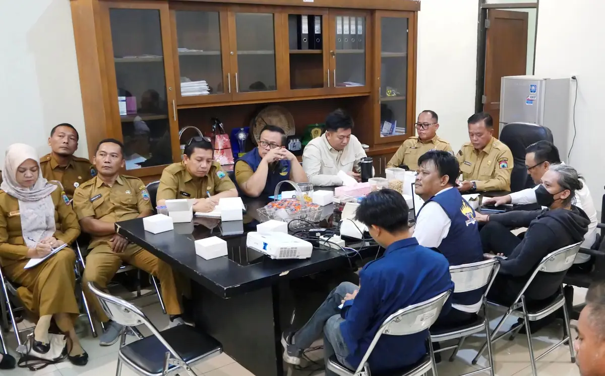 Rapat membahas Karang Taruna Got Talent 2026 di Ruang Rapat Asisten Pemerintahan dan Kesra Setdakab Lampung Selatan