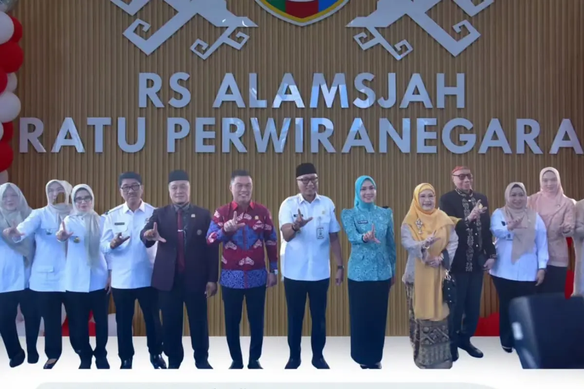 Ketua Komisi V DPRD Lampung Yanuar Irawan menghadiriperesmian nama RS Alamsjah Ratu Perwiranegara