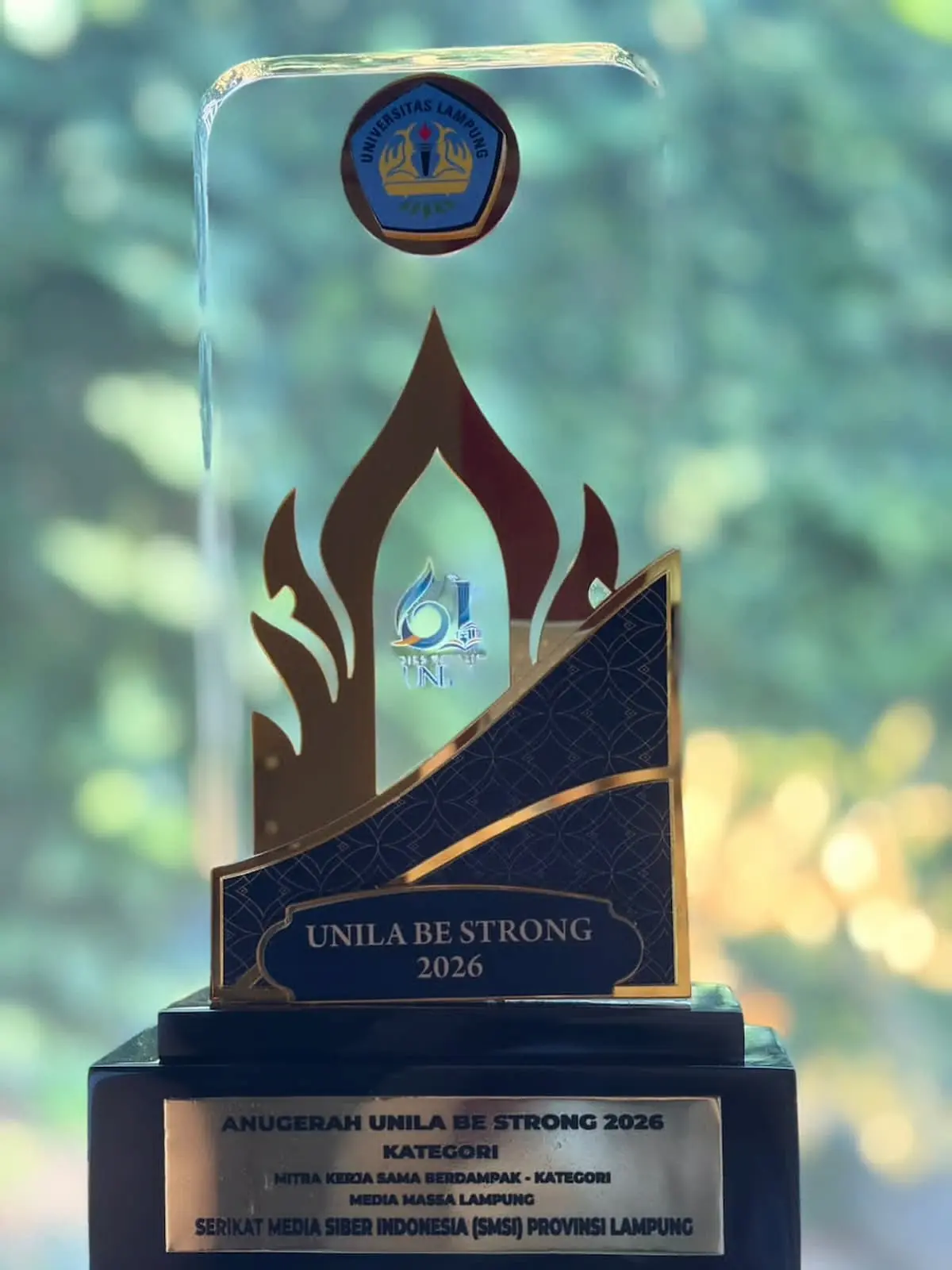SMSI Lampung meraih Anugerah Unila Be Strong 2026
