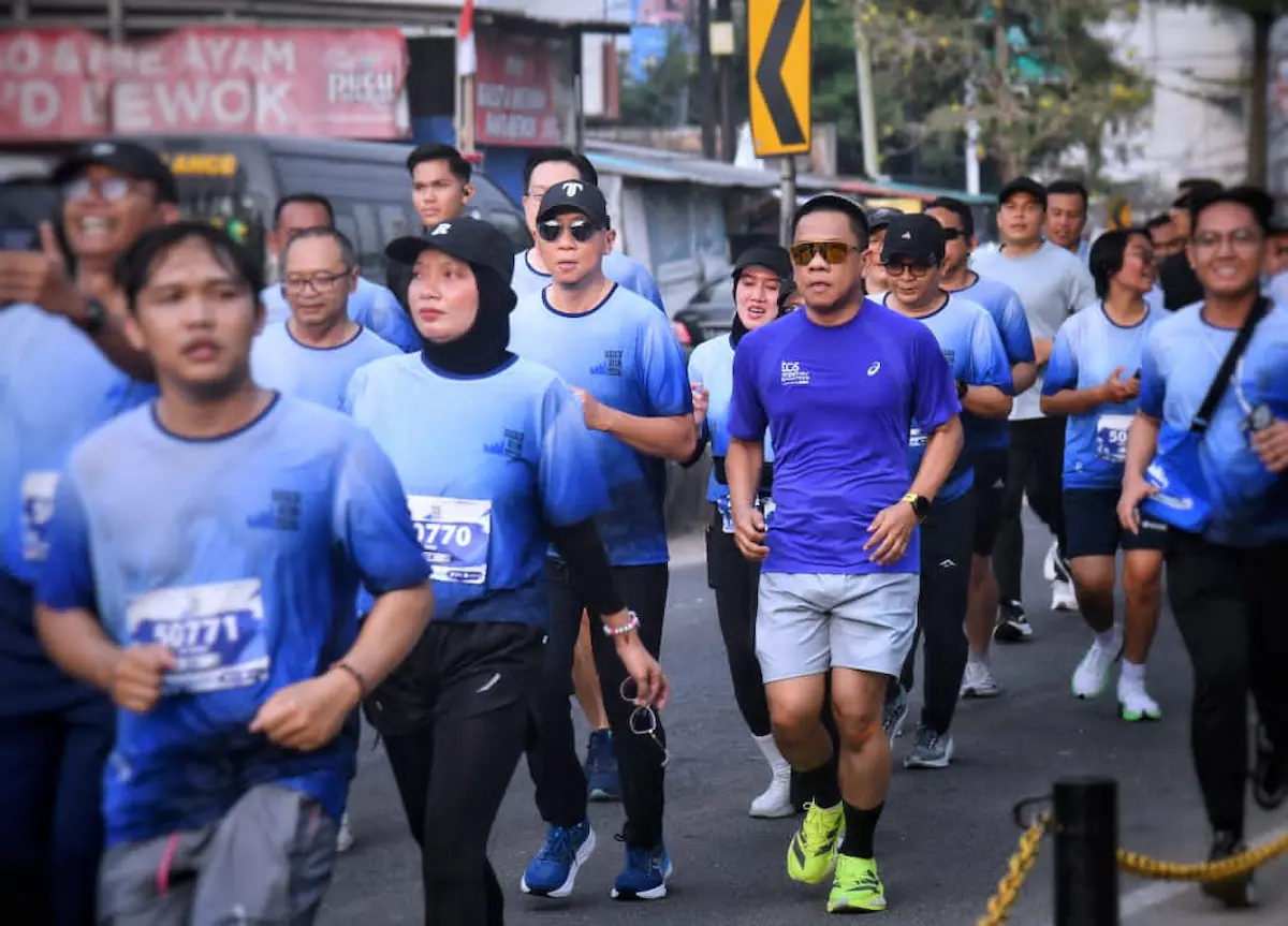 Sekretaris DPRD Lampung Descatama Paksi Moeda mengikuti SIGER Run 2026