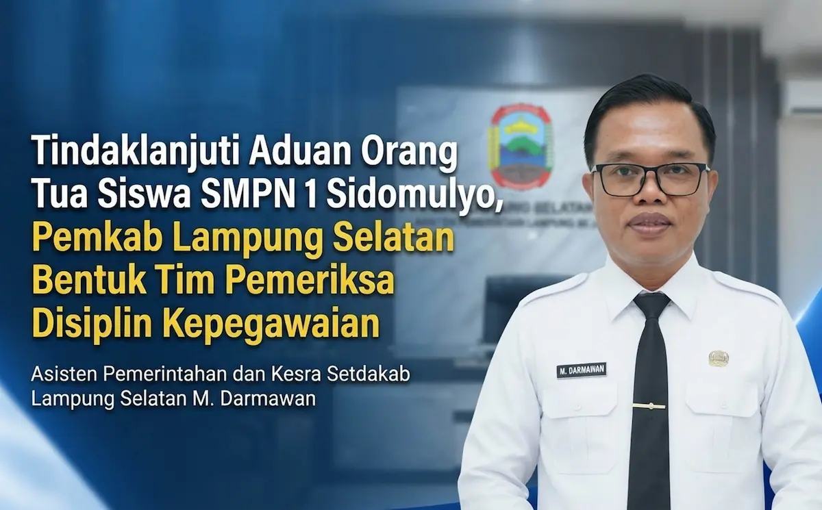Asisten Pemerintahan dan Kesra Setdakab Lamsel, Muhamad Darmawan