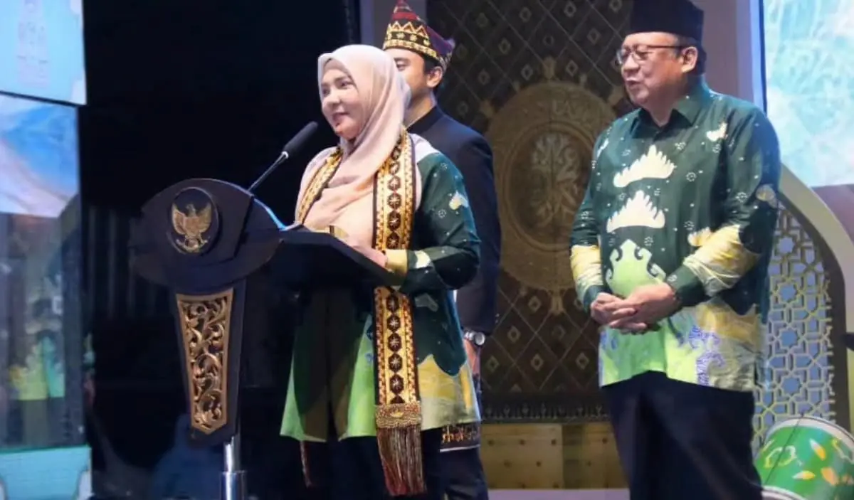Wali Kota Bandarlampung Eva Dwiana membuka MTQ ke-55 Tingkat Kota Bandarlampung 2026 di Stadion Mini Way Dadi