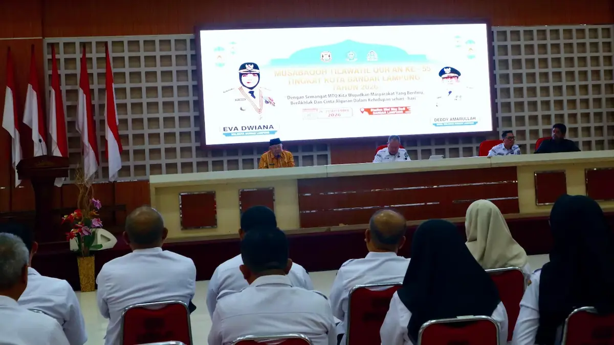 Pemkot Bandarlampung menggelar rapat persiapan MTQ di Aula Semergou