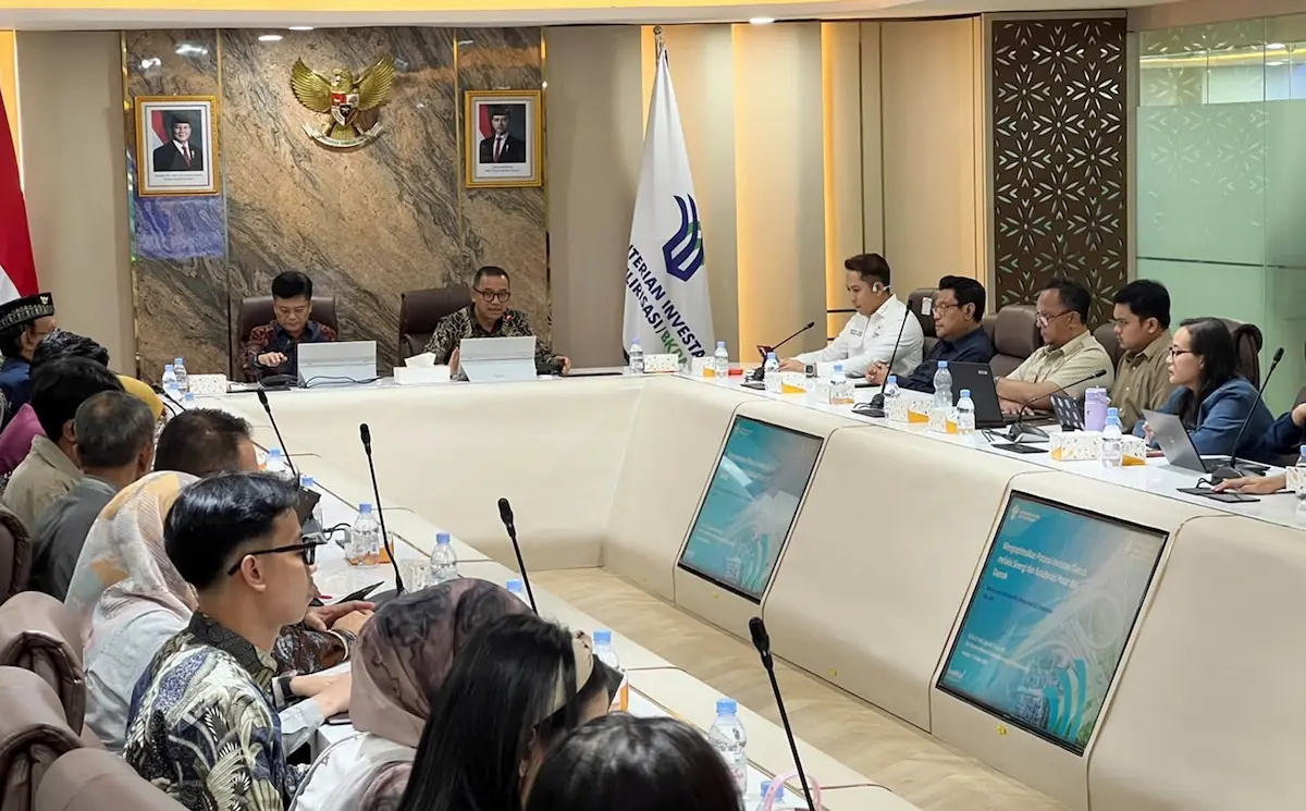 Bupati Lamsel Radityo Egi Pratama, menghadiri FGD Kementerian Investasi dan Hilirisasi/BKPM di Ruang Rapat Pontianak, Gedung Suhartoyo Lantai 3, Jakarta Selatan.