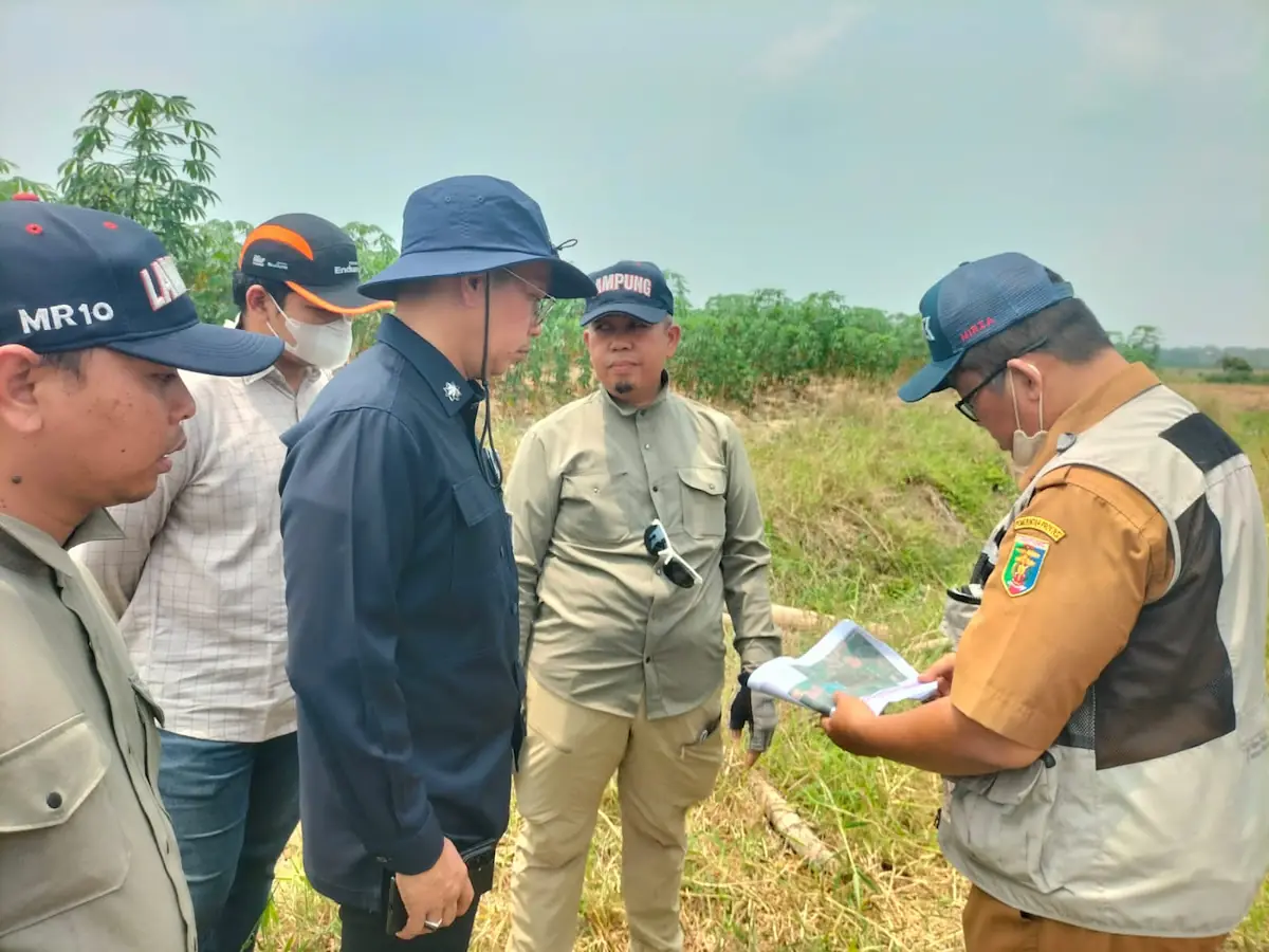 DLH Lampung meninjau lapangan proyek PSEL Lampung Raya di kawasan Kota Baru, Kecamatan Jati Agung.