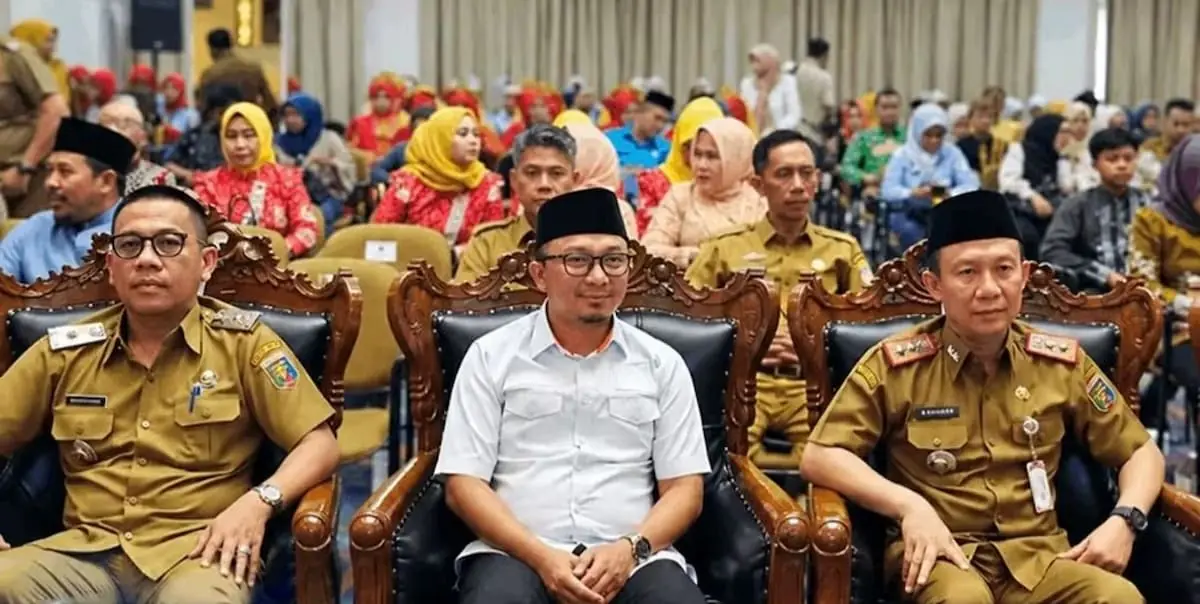 Anggota Komisi V DPRD Lampung M. Syukron Muchtar menghadiri Festival Qasidah, Bintang Vokalis dan Pop Islami di Gedung Balai Keratun Lantai III, Kantor Gubernur